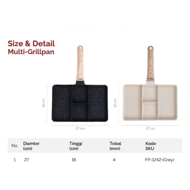 Cypruz Multi Grill Pan