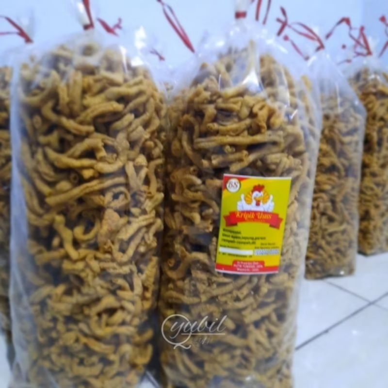 

ready stok keripik usus ayam premium 1kg/usus ayam premium 500gr/usus krispii