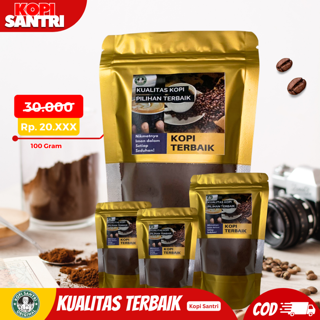 

(BISA COD) KOPI BUBUK HITAM ROBUSTA / TANPA CAMPURAN 100 GR / KOPI JEPARA