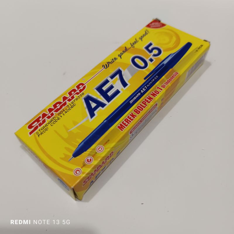 

Ay00! 1 Pak Pulpen Standar Ae7(Isi 12 Pcs)ANTI Macet