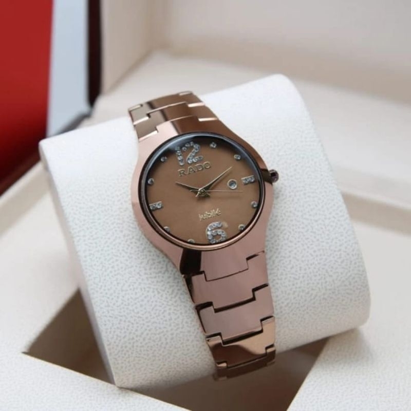 Jam Tangan Rado Keramik Ceramik Tungsten Romawi Tanggal Super Premium Jam Tangan Wanita