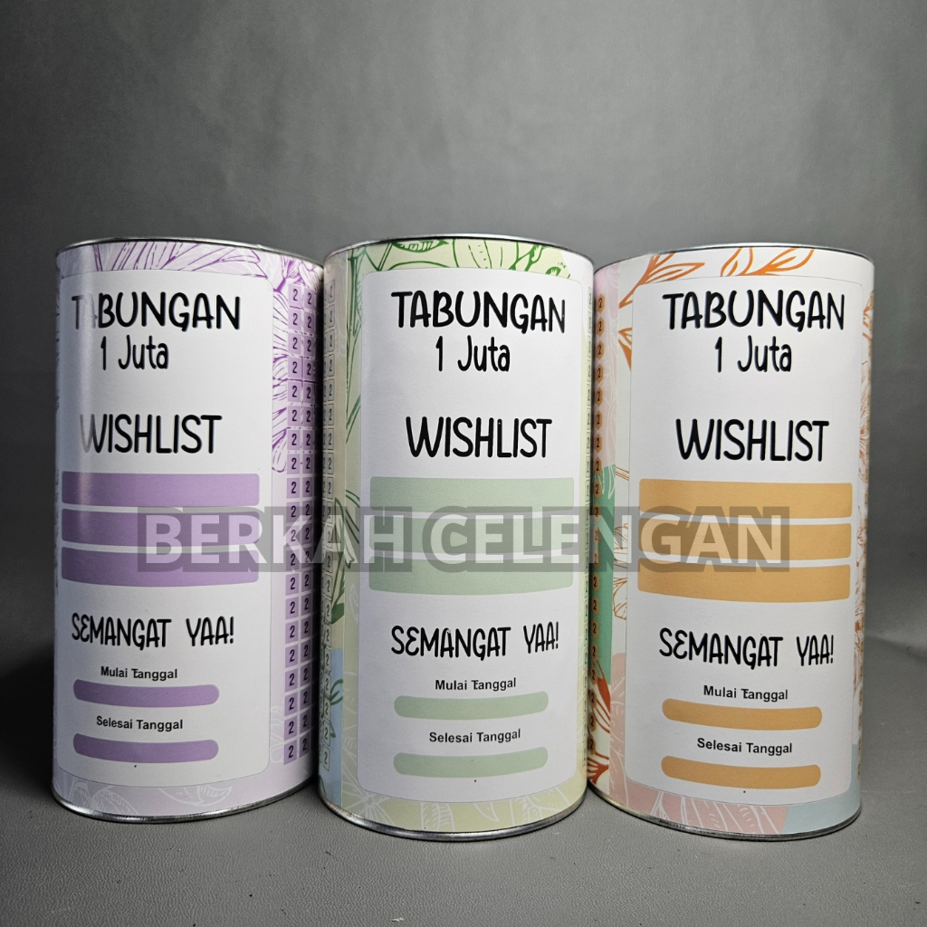 [UKURAN MEDIUM] CELENGAN TARGET MURAH 2K TARGET 1JT TABUNGAN TARGET CELENGAN TARGET BUKA TUTUP