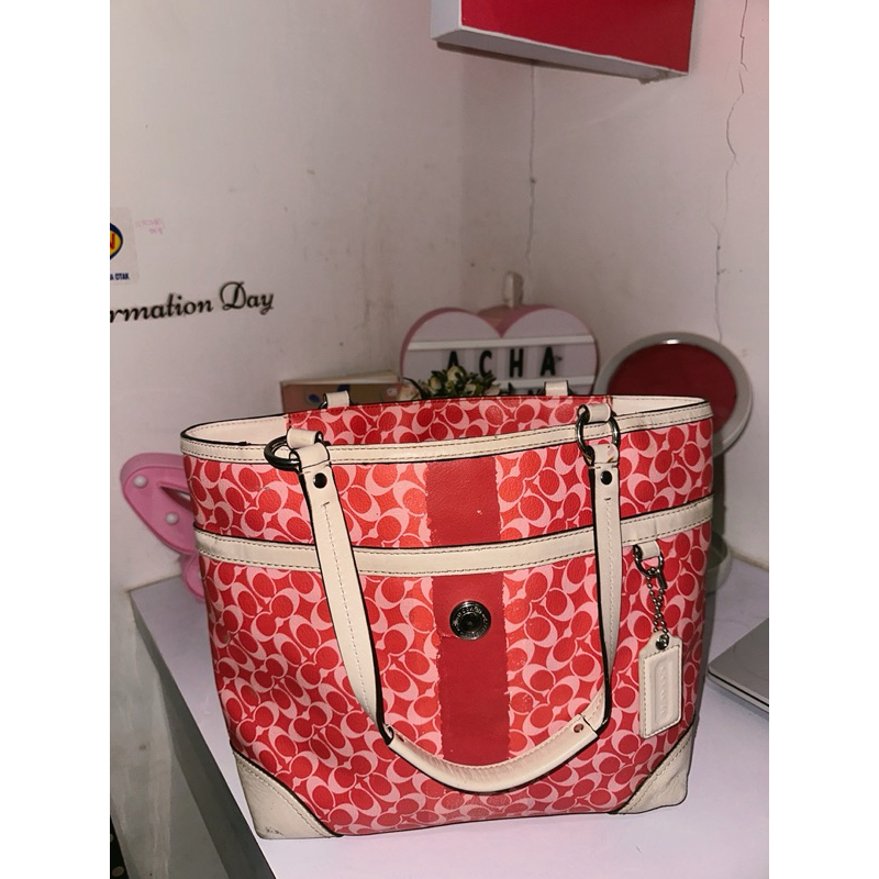 Coach Tote Bag Pink (Preloved)