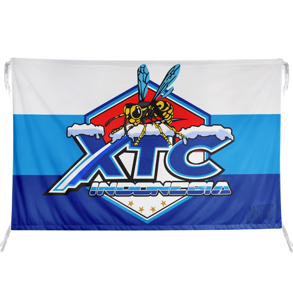 Nazhifa Printing - Bendera XTC - Xtrim Club Motor Bandung, Bendera Komunitas XTC, Uk kecil-besar 2