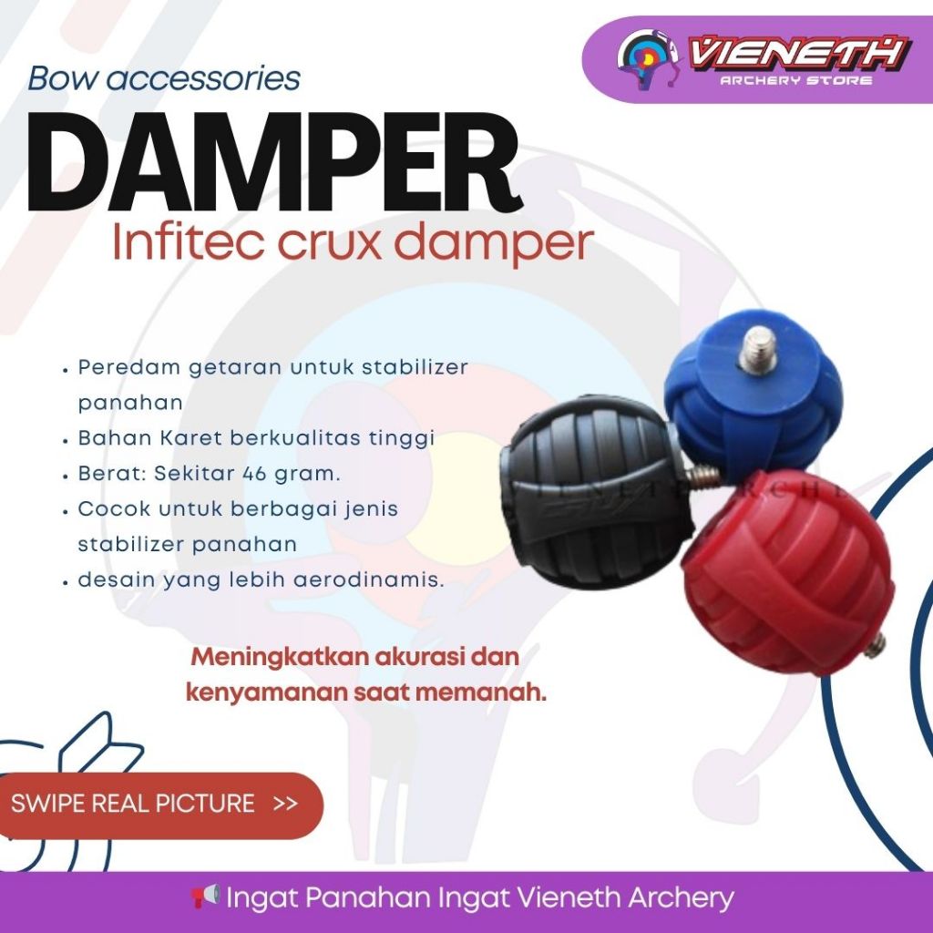 KARET PEREDAM/ INFITEC CRUX RUBBER DAMPER - PANAHAN