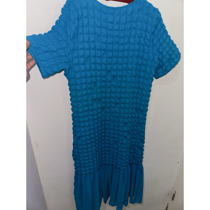 Dress Biru Elektrik