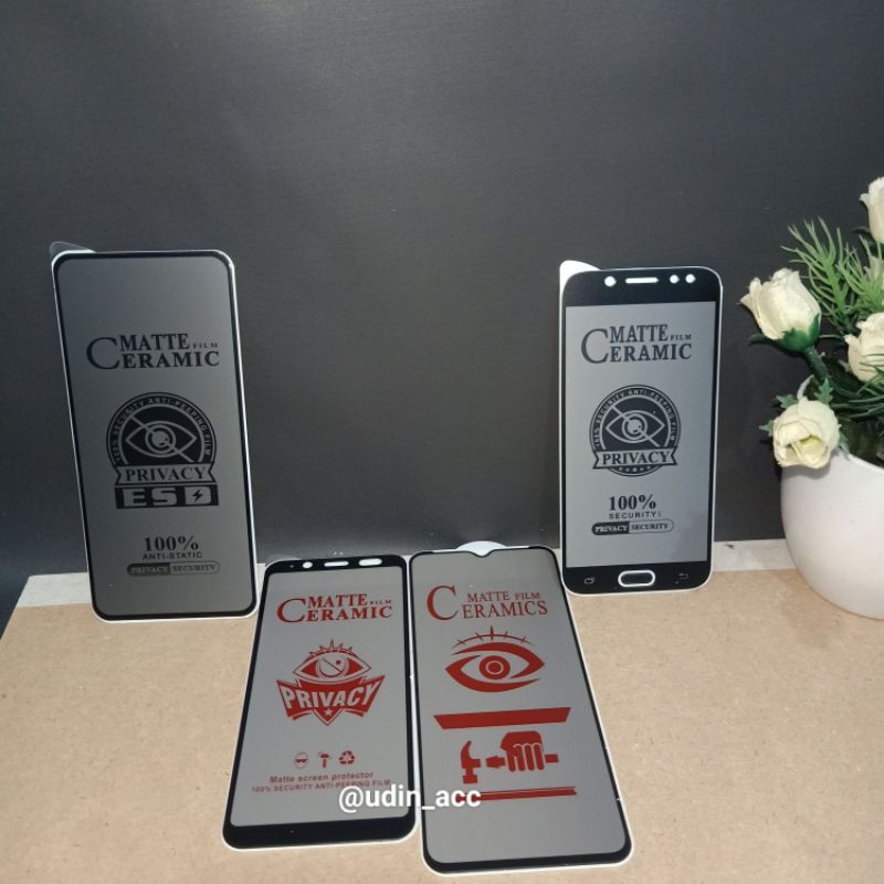 Temper glas anti-spy Redmi 14 5G +pelindung layar hp