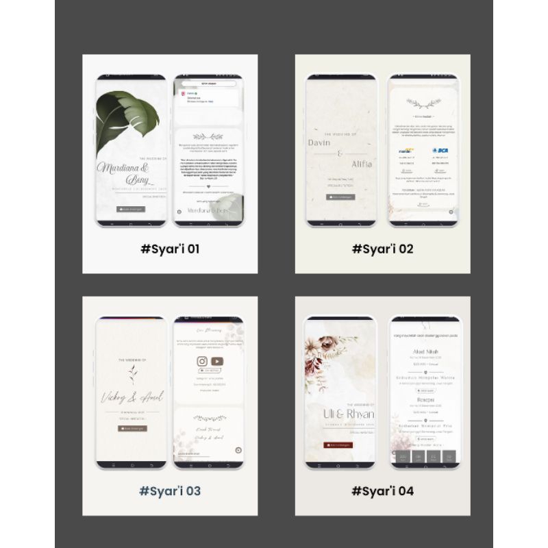 Undangan Pernikahan Digital Website Syar'i