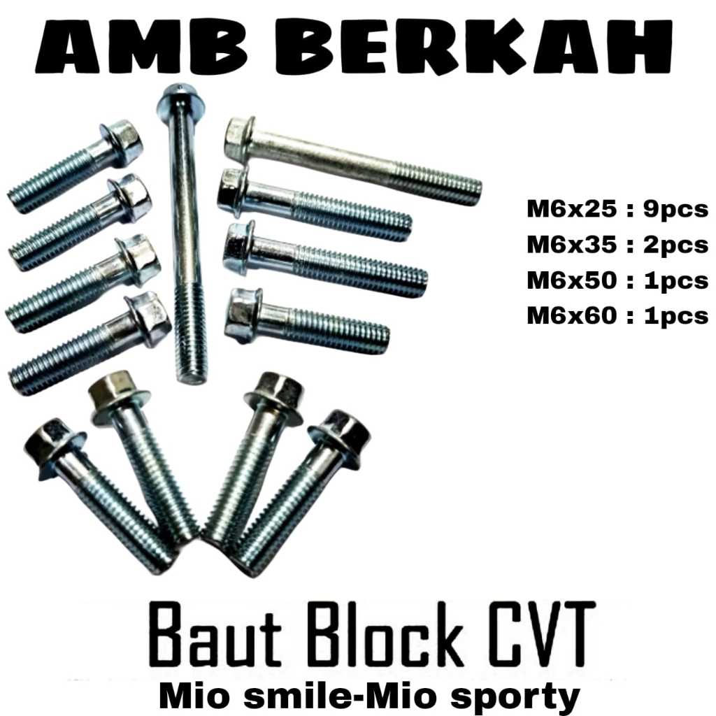 BAUT BLOCK CVT/BLOCK MESIN SET ( MIO SMILE,,MIO SPORTY )