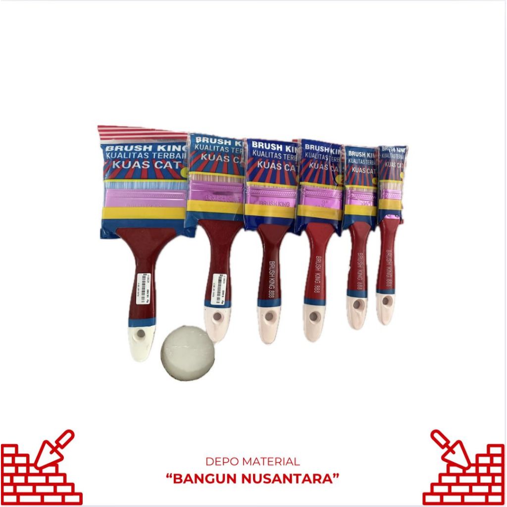 

BRUSH KING 888 / Kuas Cat 888 1"-1/2"- 2"- 21/2 -3"- 4