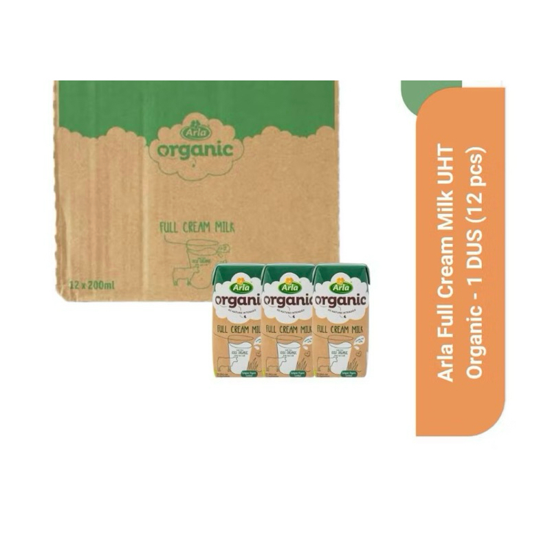 

Arla Full Cream Milk UHT Organic 200 ml - 1 DUS (12 pcs)