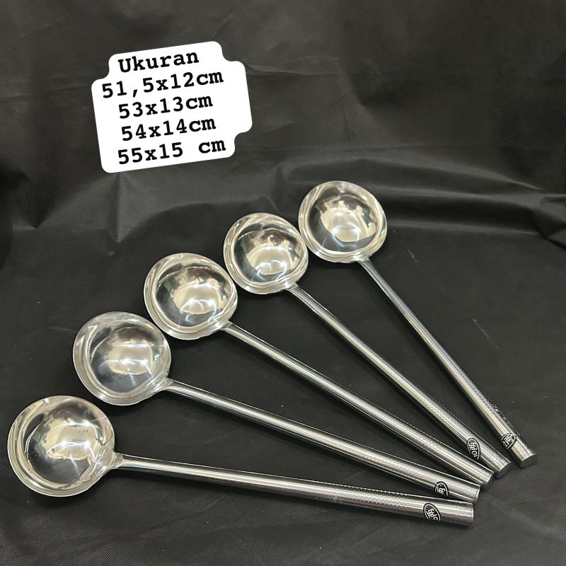 Ladle Sup Full Stainless Steel / Ladel Sop / Ladle Soup / Ladle Stainless Steel Handle / Centong