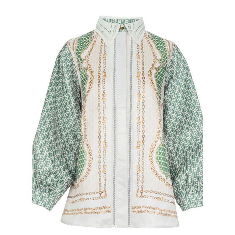 PL atasan benang jarum monogram