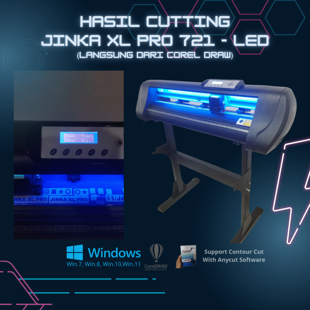 MESIN CUTTING STICKER JINKA 721 XL PRO LED