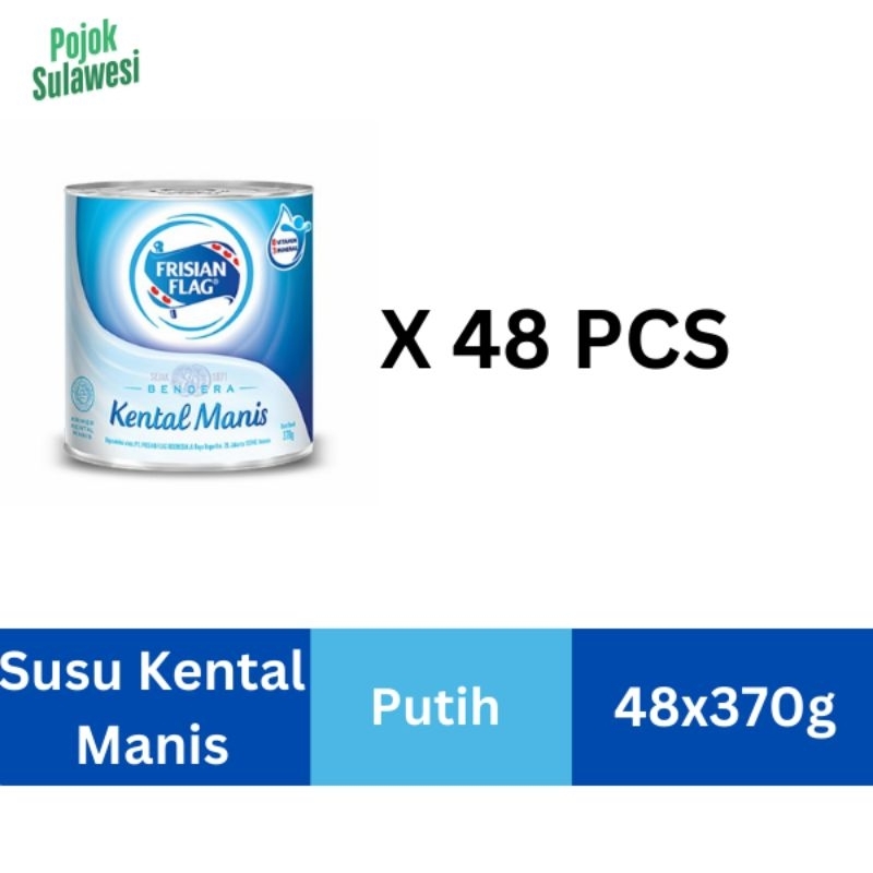 

FRISIAN FLAG Susu Kental Manis Putih 370g / 48pc (1dus)