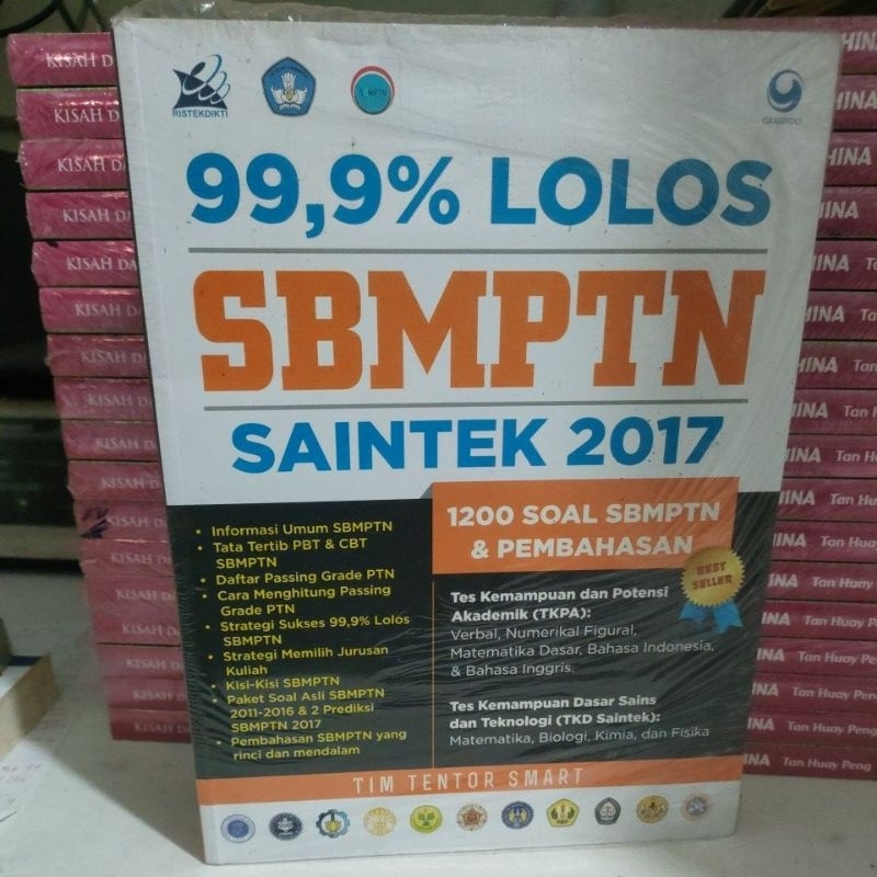 Buku Original - Buku 99,9% Lolos SBMPTN Saintek 2017