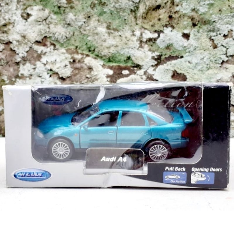 diecast miniatur mobilan welly audi A4 touring 1:36 bekas