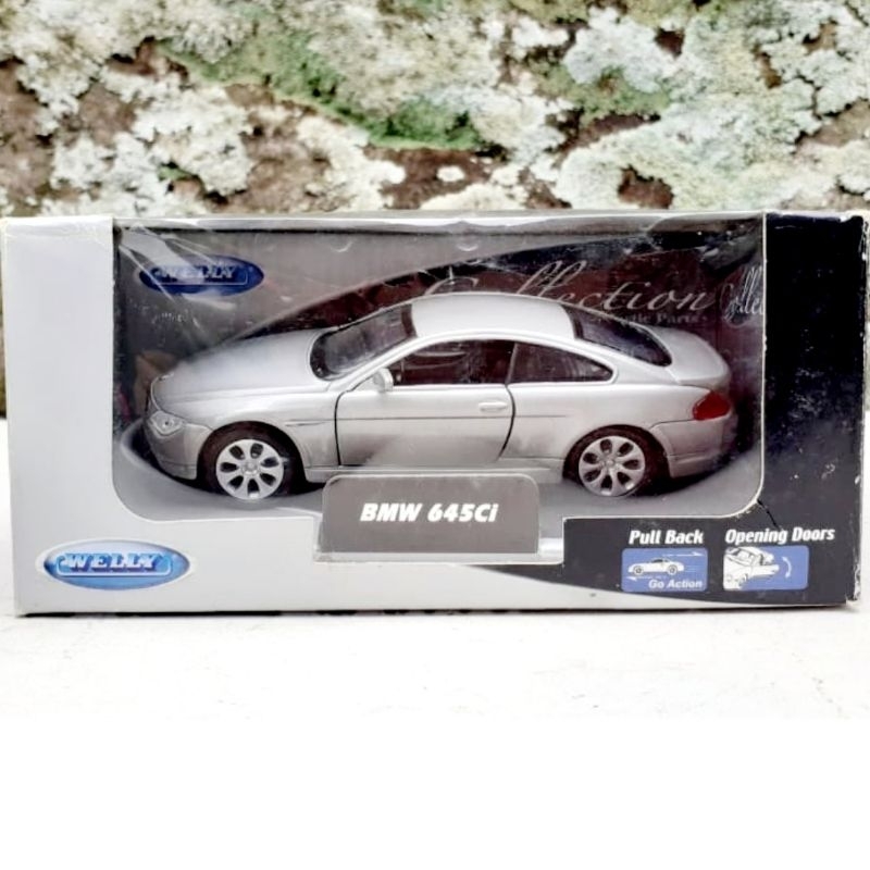 diecast miniatur mobilan welly bmw 645ci 1:36 bekas
