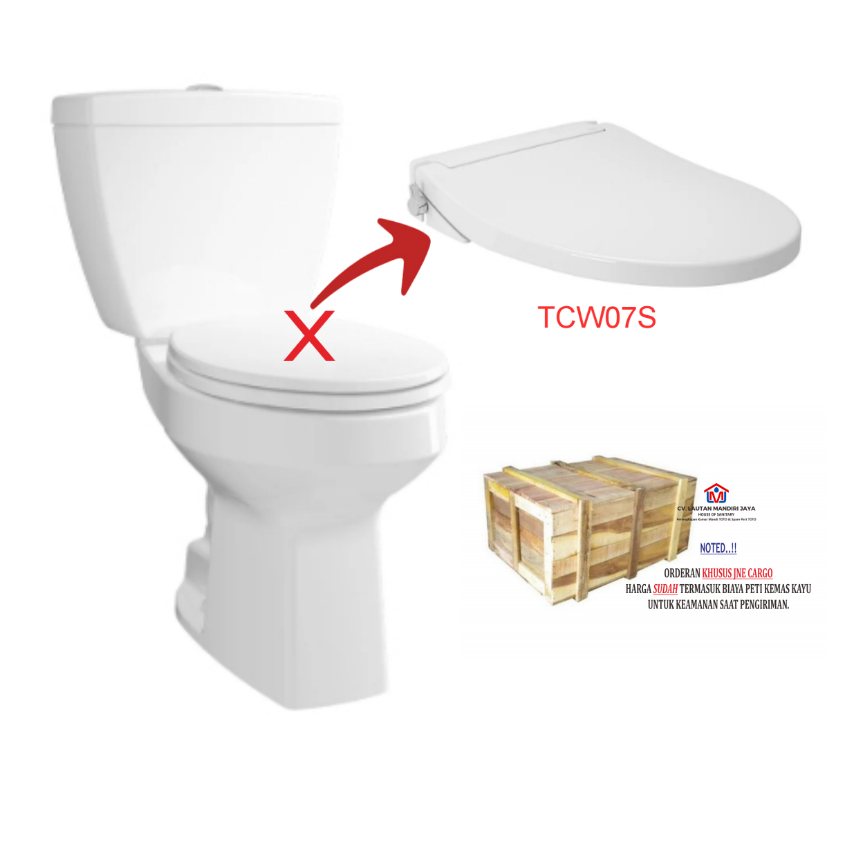 CARGO JNE  Kloset Duduk TOTO difabel /disable / disabled C704L / SW784JP + TCW07S Eco-Washer