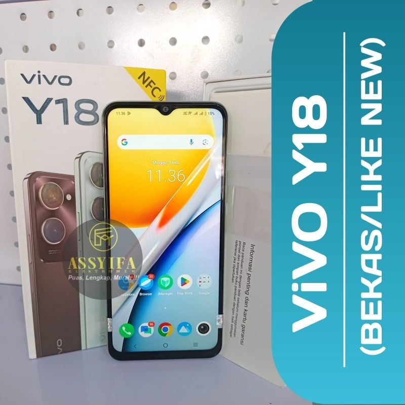 ViVO Y18/Hp vivo Y18 BEKAS/Y18 Bekas/Handphone ViVO Y18 Bekas