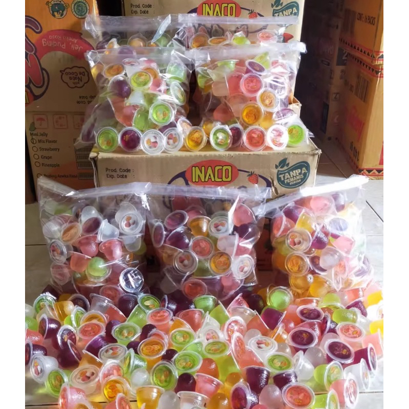 

INACO JELLY KILOAN 1 KG ISI 60 PCS MIX RASA