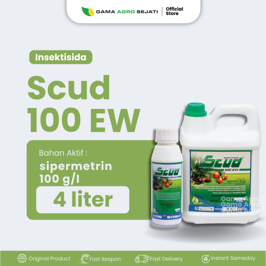 Insektisida SCUD 100 EW Kemasan 4 Liter