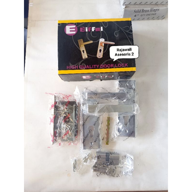 Kunci Pintu Kecil / Handle Pintu Small 1 Set Komplit