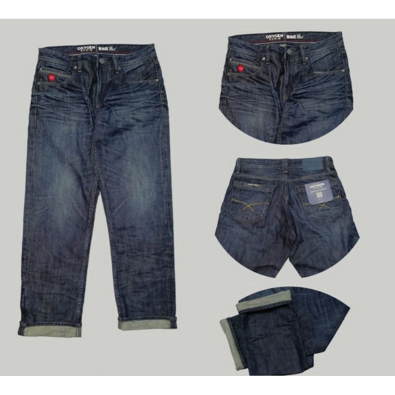 Celana Jeans Pria OXYGEN ORIGINAL TAPERED FIT