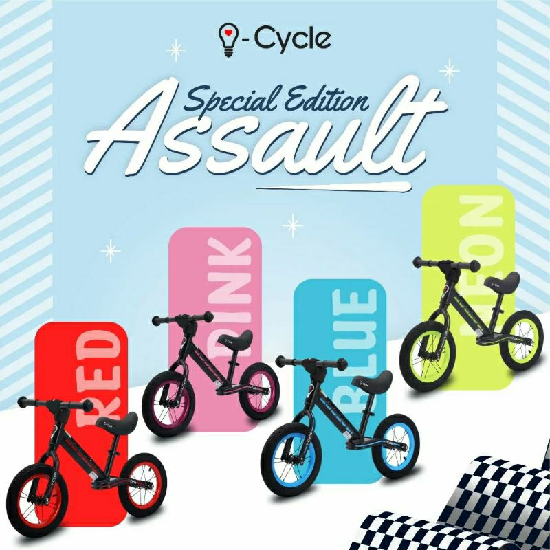 I-Cycle - Balance Bike Assault Special Edition Push Bike