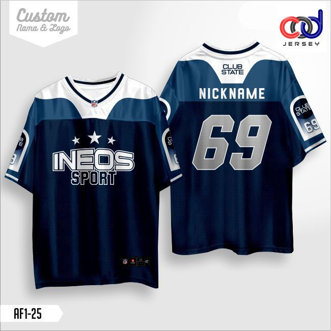 OVERSIZE COSTUM DESAIN - BAJU OVERSIZE - JERSEY NFL-JERSEY VINTAGE GRATIS NAMA DAN LOGO