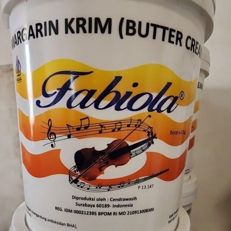 

Fabiola butter cream 12kg