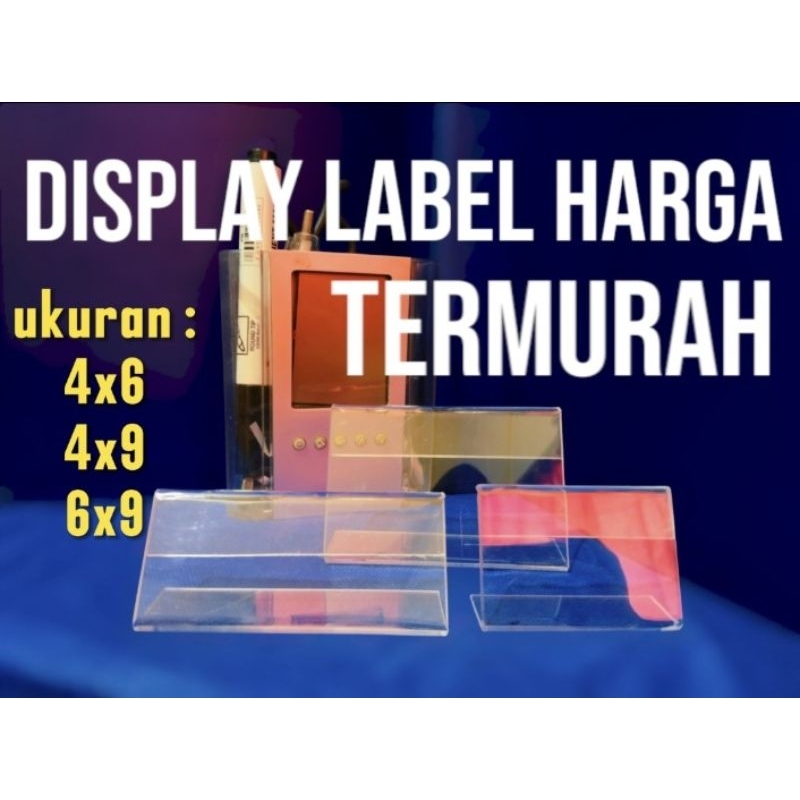 

Display Acrylic Price Tag Label Akrilik Nama Tent Card Label Harga Label Produk