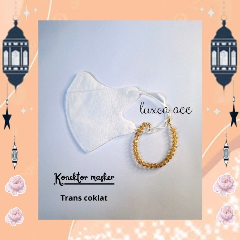 KONEKTOR MASKER TALI MASKER HIJAB KRISTAL