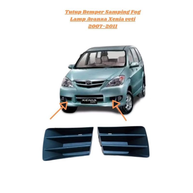 tutup bemper samping foglamp mobil toyota avanza xenia vvt-i 2007 up 2011 original