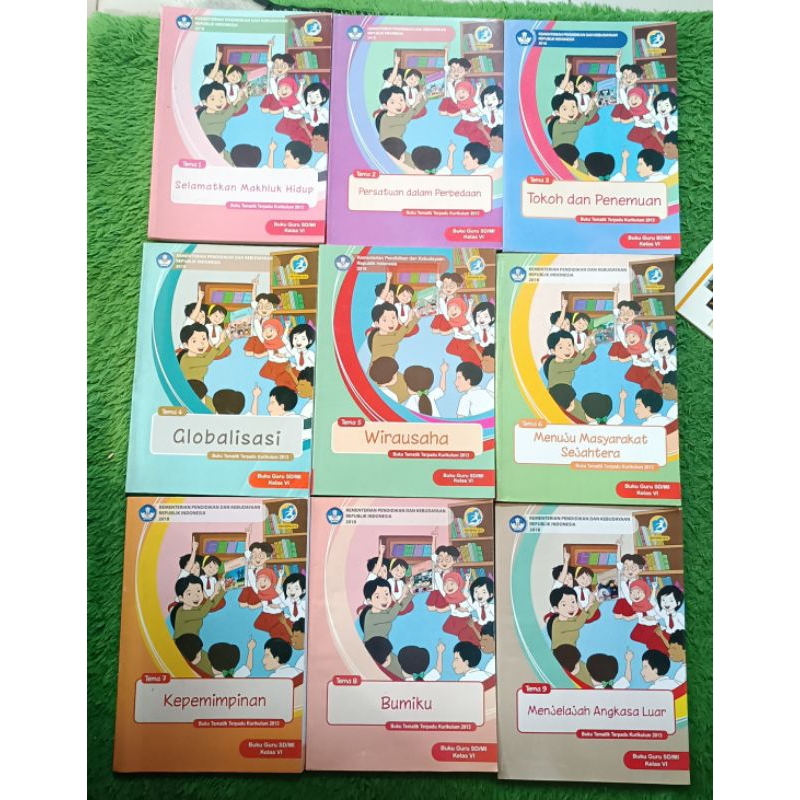 ORIGINAL BUKU GURU TEMATIK TERPADU KELAS 6 SD/MI TEMA 1 2 3 4 5 6 7 8 9 SELAMATKAN MAKHLUK HIDUP PER