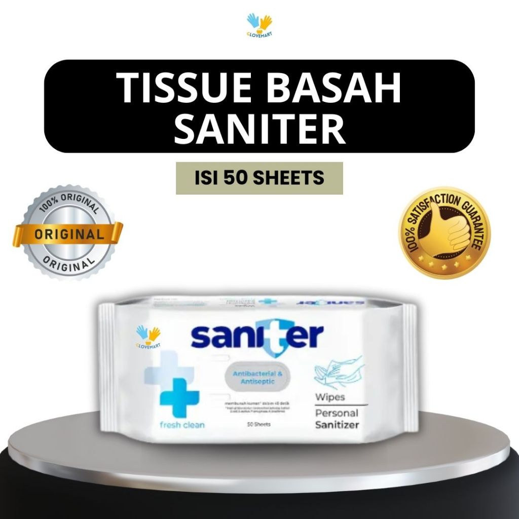 Tissue Basah Saniter / Saniter Antibacterial Wipes /Tissue Desinfektan