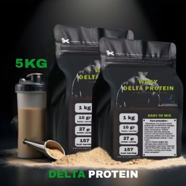 WHEY PROTEIN DELTA PROTEIN 5KG BUBUK KEDELAI PROTEIN
