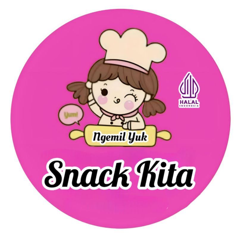 

(MINIMAL ORDER 100 PCS) STICKER CEMILAN STICKER SNACK KUE KERING ROTI PASTRY TOPLES DLL