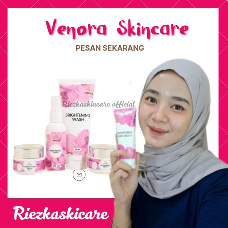 VENORA SKINCARE ORIGINAL VENORA PAKET BRIGHTENING VENORA PAKET ACNE VENORA SKINCARE