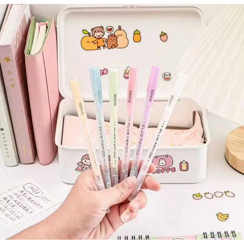 

PLC-3 pc Pulpen Lem Cair Glue Pen Colour Liquid Glue Pen Bolpoin Lem Kertas