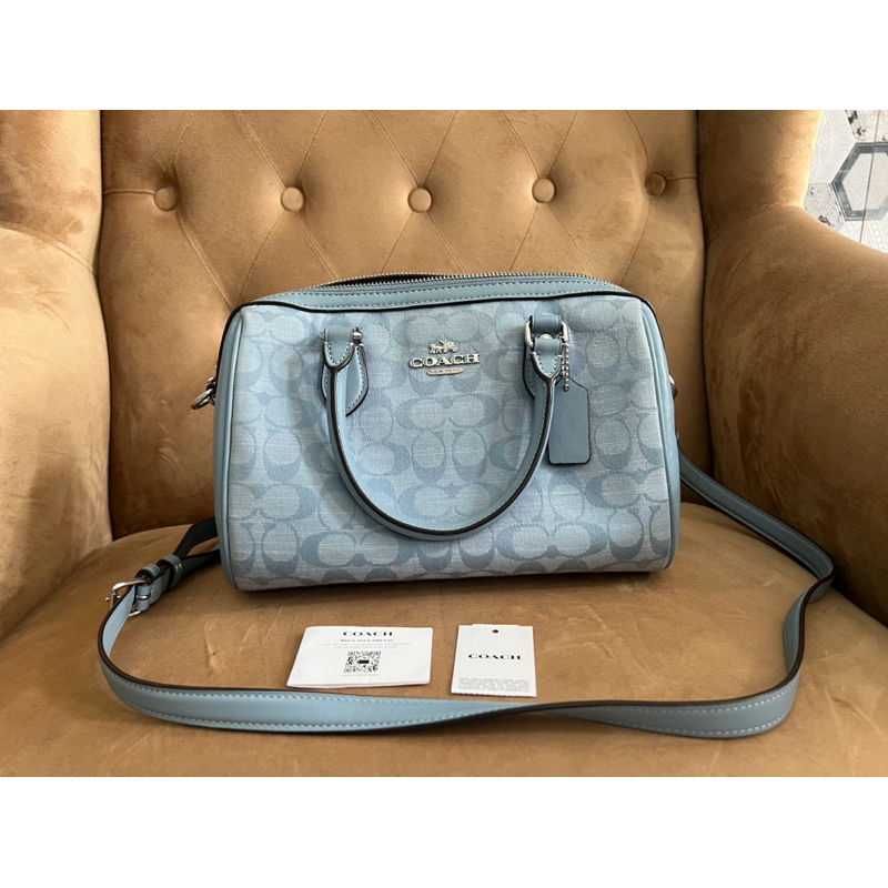 preloved coach ori rowan blue large