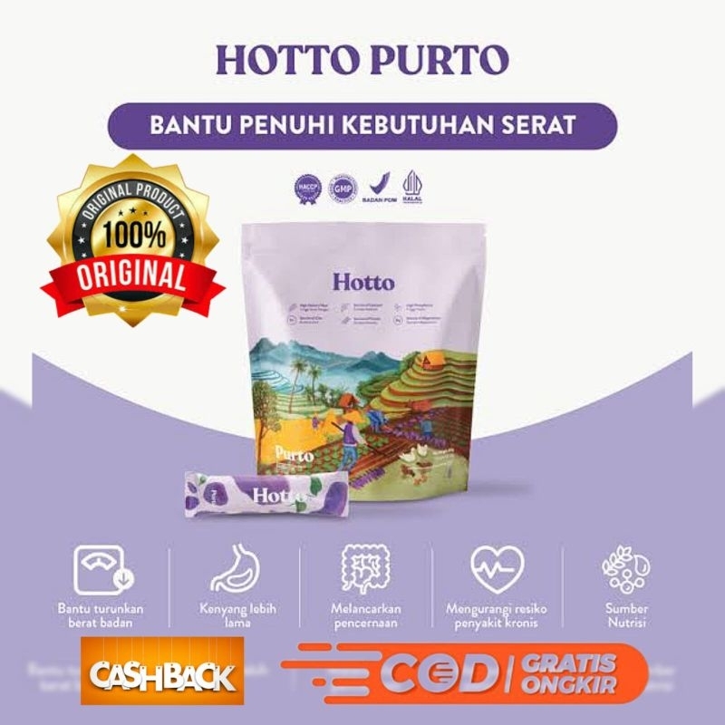 

HOTTO PURTO MULTIGRAIN WITH PURPLE POTATO 1 POUCH / BANTU PENUHI KEBUTUHAN SERAT