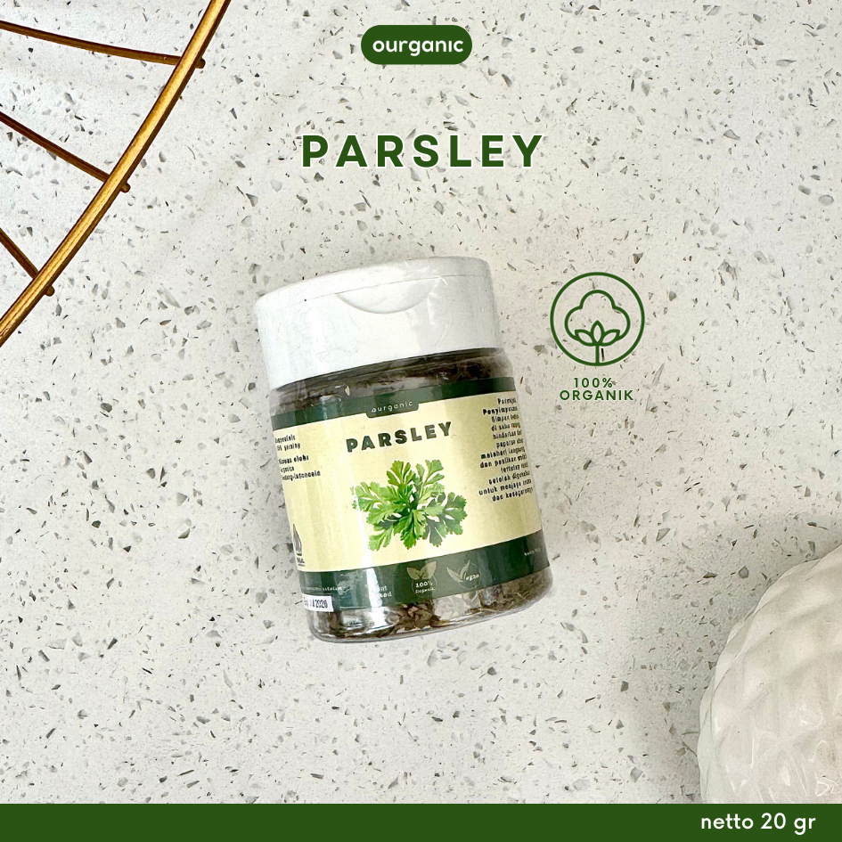 

OURGANIC Dried Parsley Kering organik bumbu dapur masak organic sehat alami bubuk