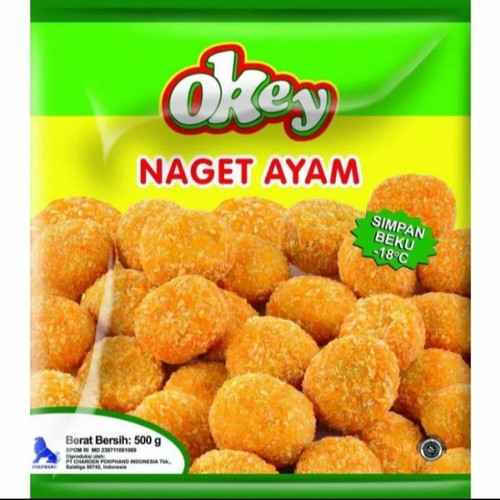 

Okey Naget Ayam 500gr / Chicken Nugget