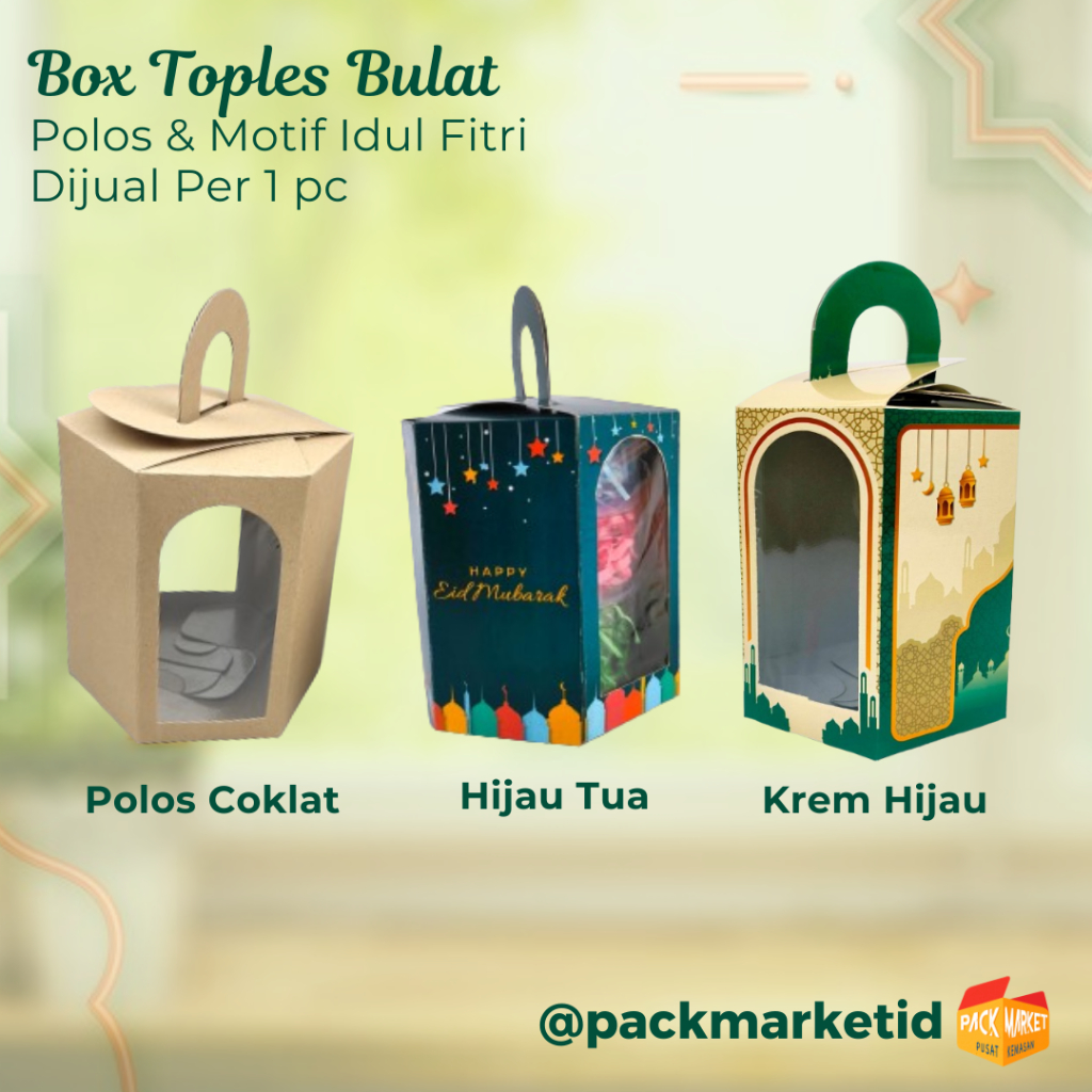 

Box Toples Bulat - Toples 250gr & 500gr Round
