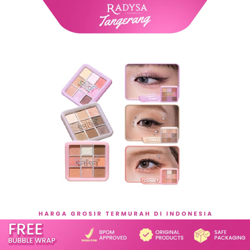 𝐑𝐀𝐃𝐘𝐒𝐀 𝐓𝐆𝐑 - SALSA Galaxy Eyeshadow Unleash Your Cosmic Glow - Palet eyeshadow / SALSA Galaxy Series