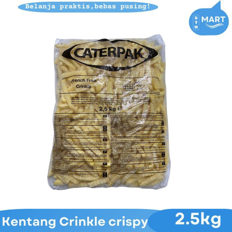 

Kentang French fries Crinkle Crispy Cut 2,5kg