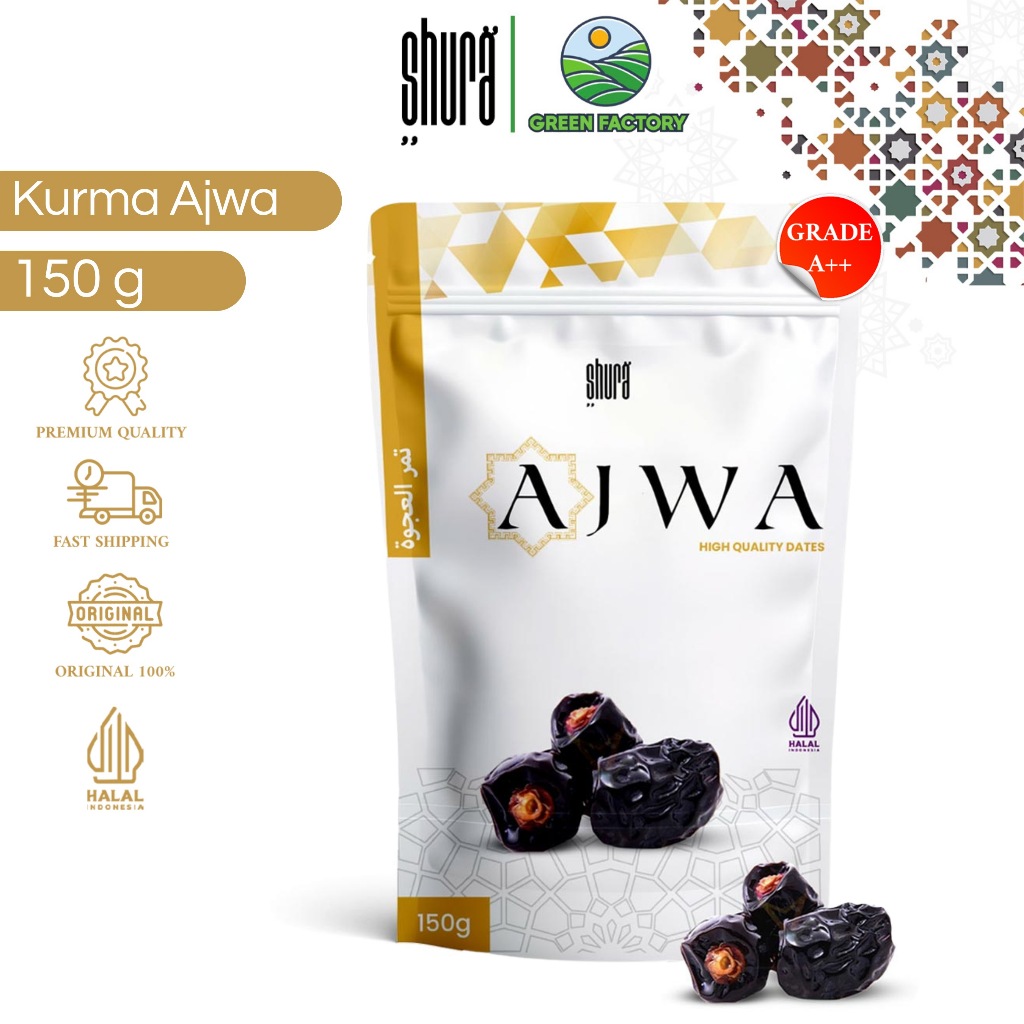 

Shura Kurma Ajwa Pouch Premium 150 gr High Quality