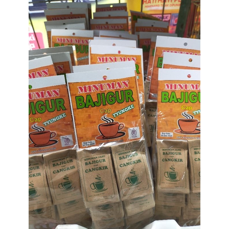 

Minuman bajigur - bajigur cap tyungke - bajigur praktis - isi 10 - bajigur Jogja - oleh-oleh Jogja - minuman nikmat menyehatkan