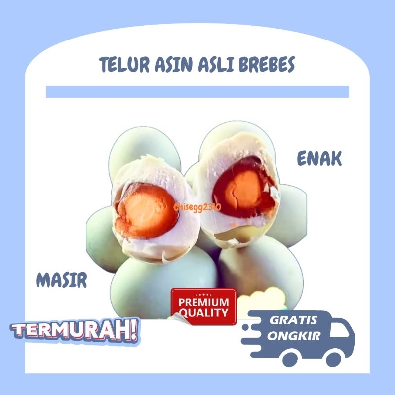 

TELUR ASIN ASLI BREBES ORIGINAL TERMURAH ENAK